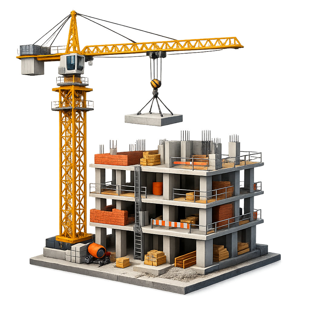 Icono edificio en construcción